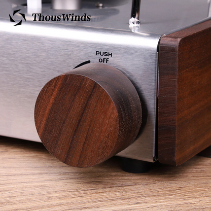 Thous Winds Kovea Cube Gas Stove Black Walnut Solid Wood Siding Accessories