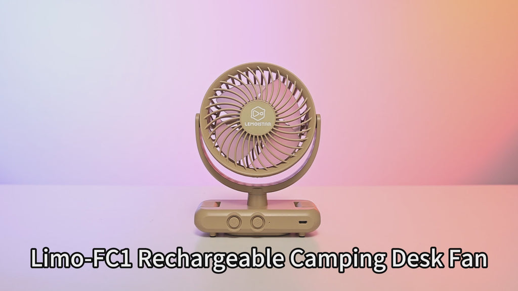 Lemoistar FC1 Multi Function 4000mAh Rechargeable Table Fan