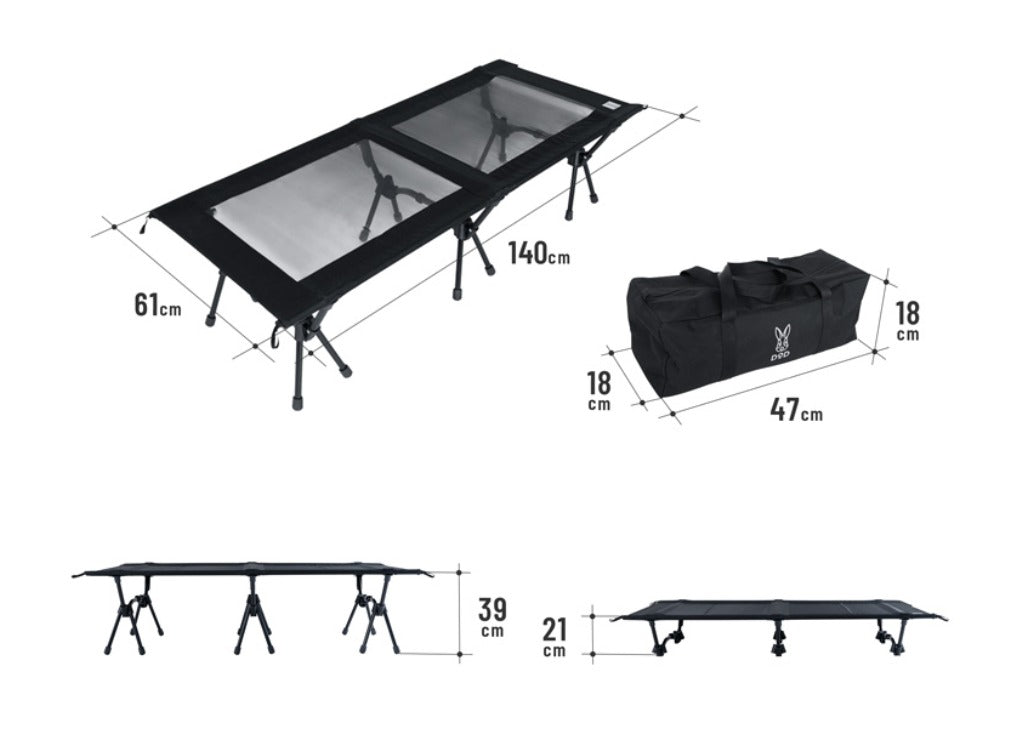 DoD Kaw Sauna Bench - Black