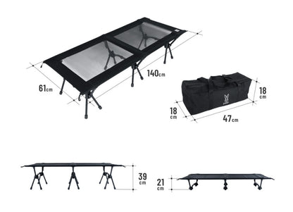 DoD Kaw Sauna Bench - Black
