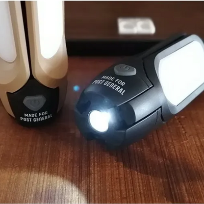 Post General Tri-Panel Solar Charged LED Light