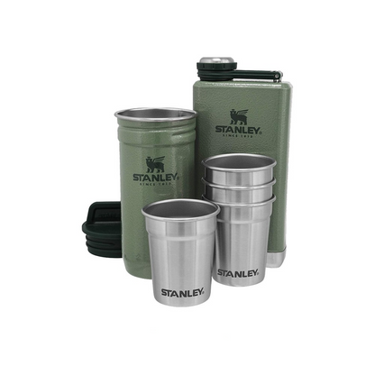 Stanley Adventure Shot Glass set + Flask Hammertone Green