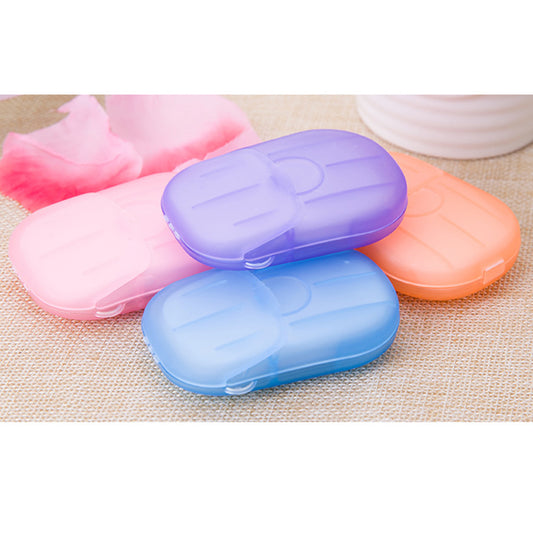 Travel Disposable Soap Tablets Boxed Soap Paper Portable Hand Washing Tablets Travel Carry Soap Paper