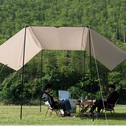 Adventurer Tanxianzhe Waterproof Awning Anti-tearing Sunshade Tarp Outdoor Camping Tan