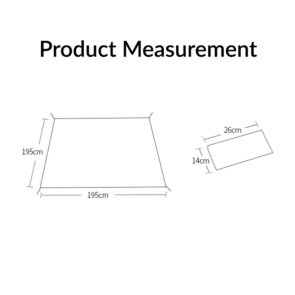 Hewolf Camping Tent Sleeping Floor Mat