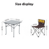 Hewolf 5pcs Set Camping Foldable Table and Chairs