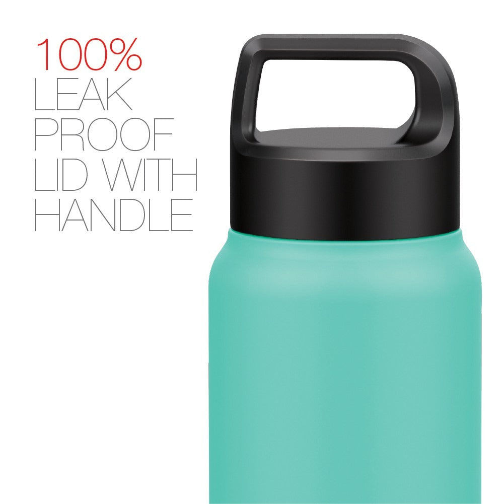 Peacock 0.60L Handle Lid Bottle - Green