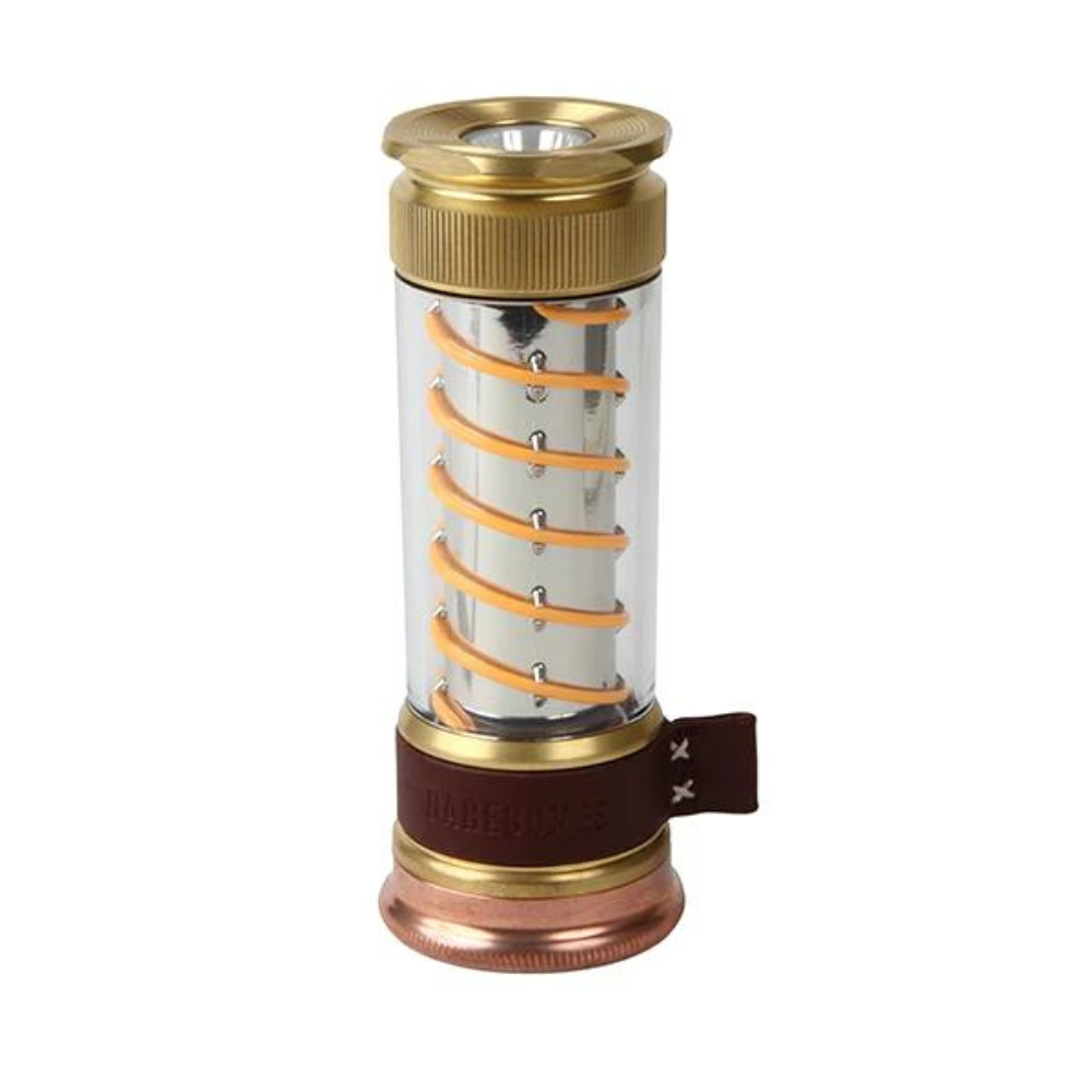 Barebones Edison LED Lantern - USB Rechargeable Brass Camping Light With 7 Modes & Magnetic Base