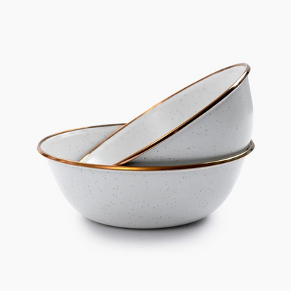 Barebones Enamel Bowl - Set of 2