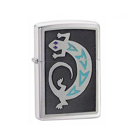 Zippo Silver Lizard Refillable Windproof Lighter - 20189