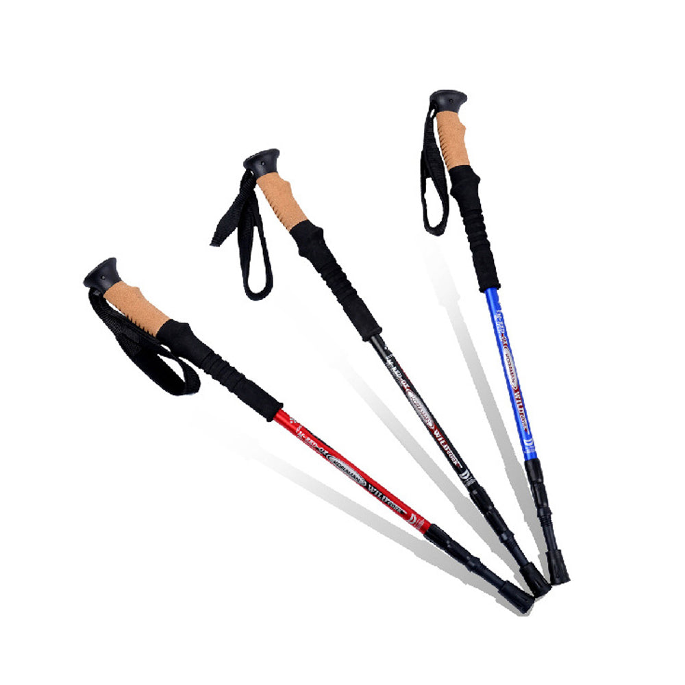 CSTUR Aluminum Trekking Poles Cane- Black