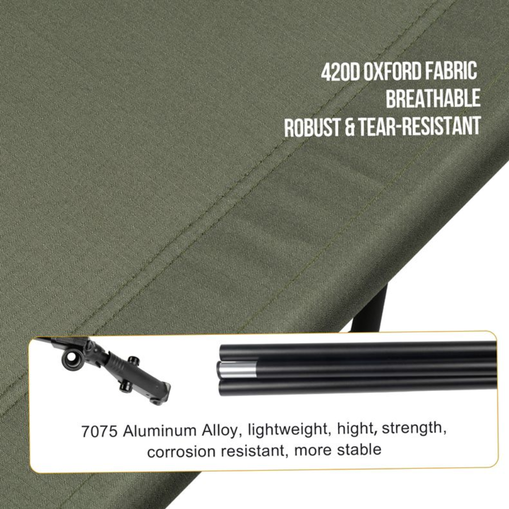 OneTigris Outdoor Foldable Camp Bed - Ranger Green