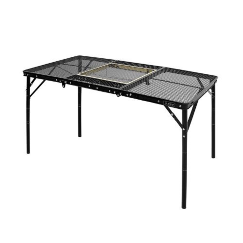 KZM Union Iron Mesh 3 Folding BBQ Table