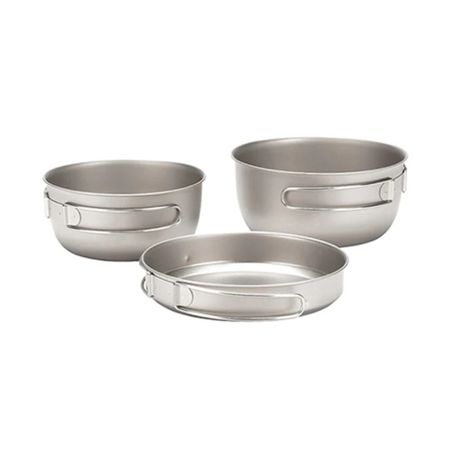Snow Peak Titanium Cookware 3pcs