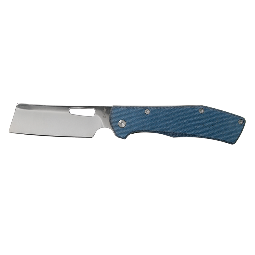 Gerber Flatiron D2 Micarta Blue