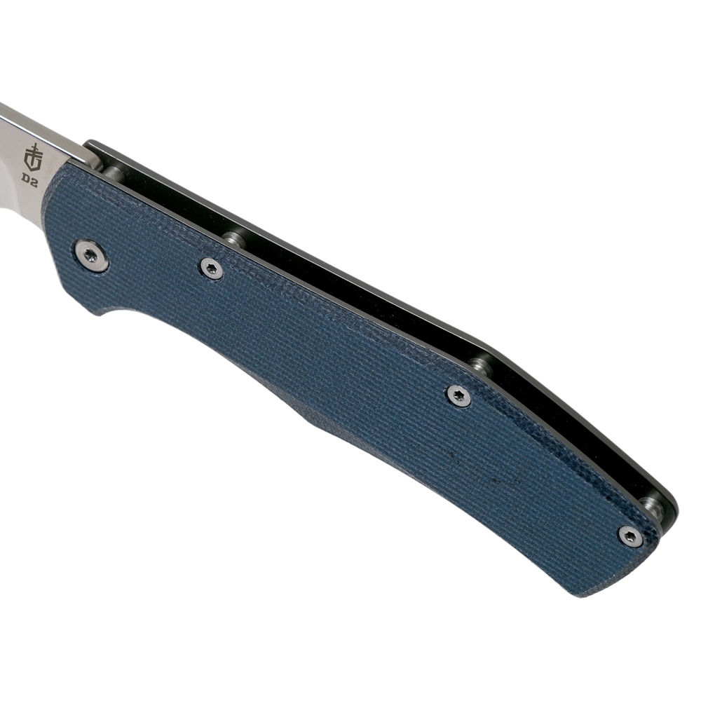 Gerber Flatiron D2 Micarta Blue