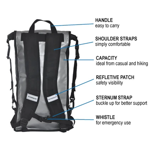 Hypergear 20L Dry Pac Compact  - Silver