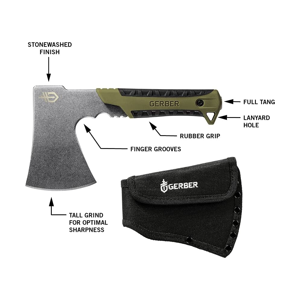 Gerber Pack Hatchet Flat Sage Green Stonewash