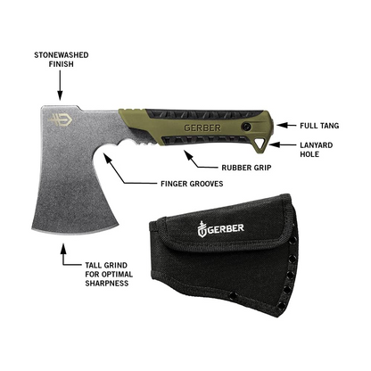 Gerber Pack Hatchet Flat Sage Green Stonewash