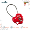 Munkees TSA Combination Heart Lock