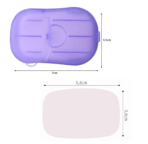 Travel Disposable Soap Tablets Boxed Soap Paper Portable Hand Washing Tablets Travel Carry Soap Paper