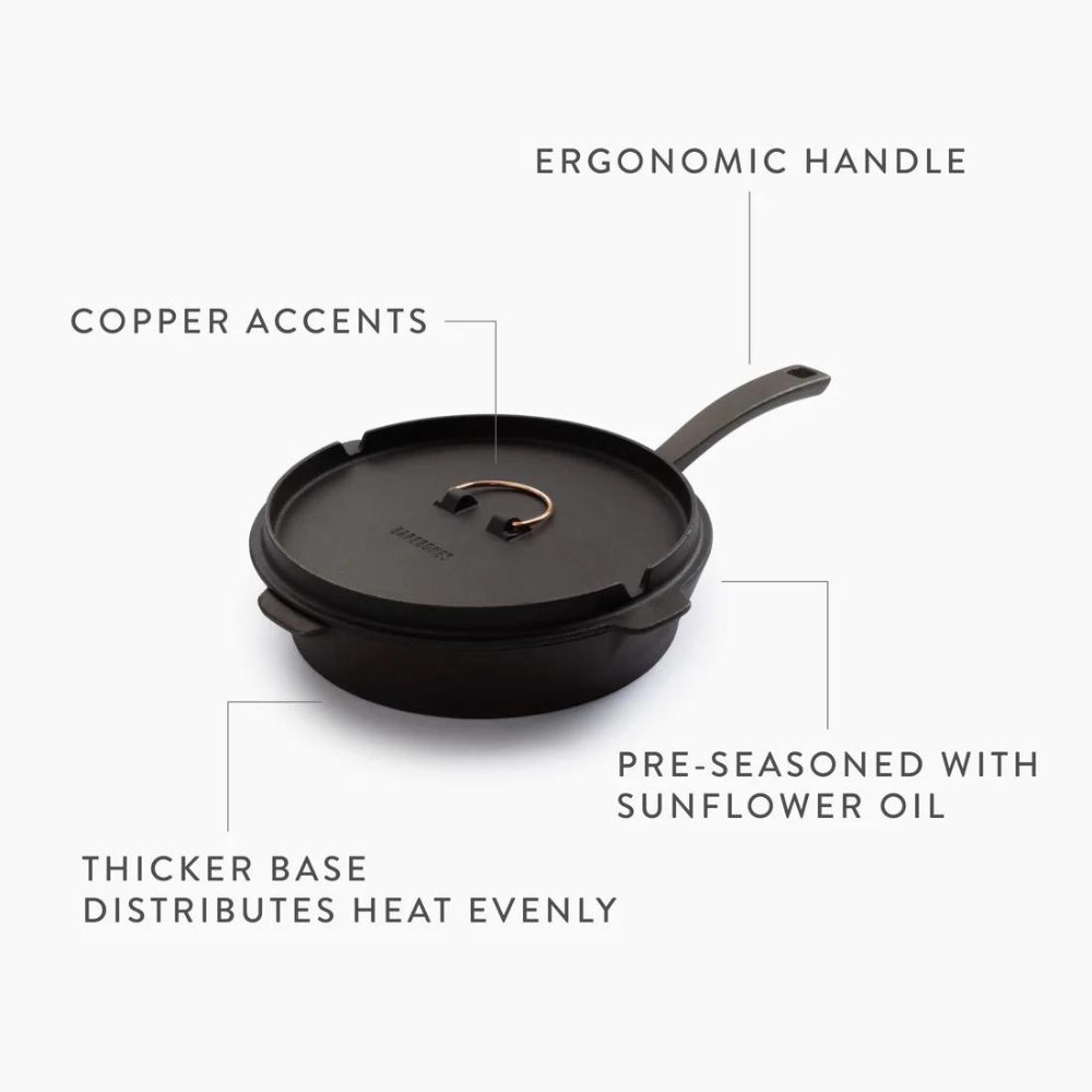 Barebones 10" All-in-One Cast Iron Skillet