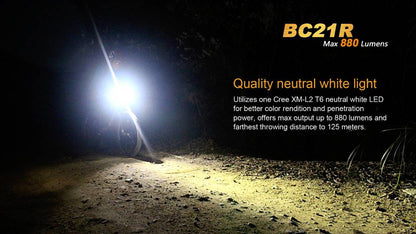Fenix BC21R USB Rechargable Bicycle Light 880 Lumens