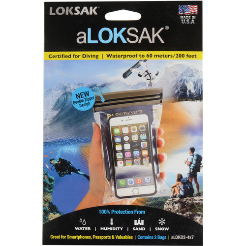 Aloksak Double Zip Waterproof Pouch 4X7