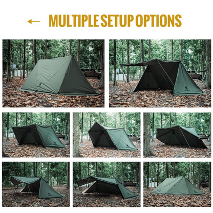 OneTigris Roc Shield Bushcraft Tent TC Version - Ranger Green