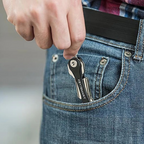 Keysmart Flex Black - Compact Multiple Key Holder Car Key Organizer