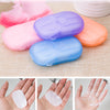 Travel Disposable Soap Tablets Boxed Soap Paper Portable Hand Washing Tablets Travel Carry Soap Paper