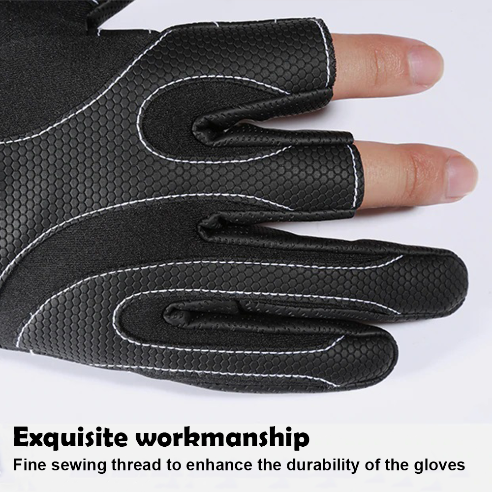 Kyncilor 3 Fingers Resistance Leather Gloves