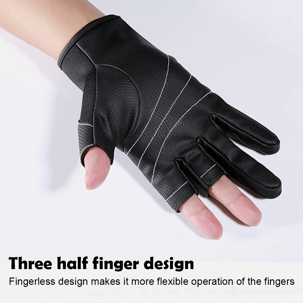 Kyncilor 3 Fingers Resistance Leather Gloves