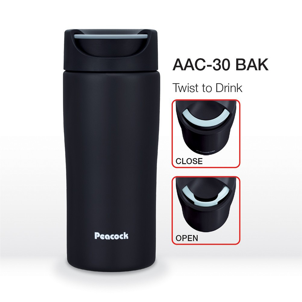 Peacock 0.30L Twist Lock Tumbler - Navy Black