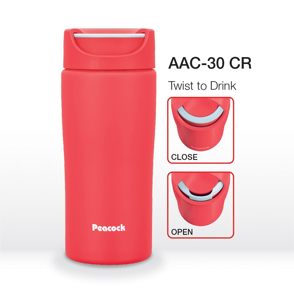 Peacock 0.30L Twist Lock Tumbler - Coral