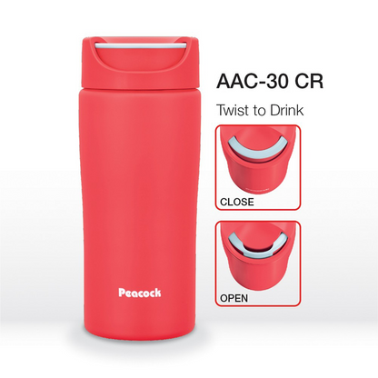 Peacock 0.30L Twist Lock Tumbler - Coral