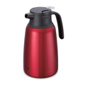 Peacock 1.5L Stainless Steel Vacuum Carafe - Red