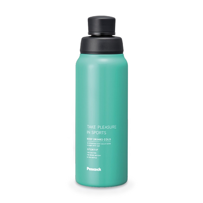 Peacock 0.60L Pentagon Sports Bottle - Mint Green