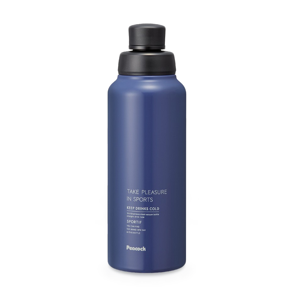 Peacock 0.80L Pentagon Sports Bottle - Marine Blue