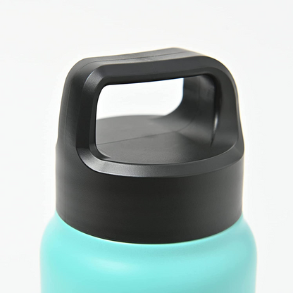 Peacock 0.60L Handle Lid Bottle - Green