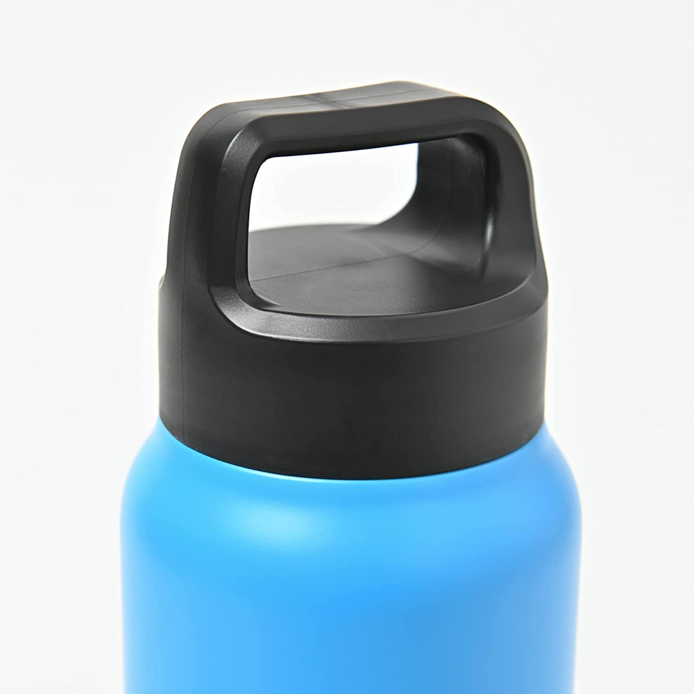 Peacock 0.80L Handle Lid Bottle - Blue