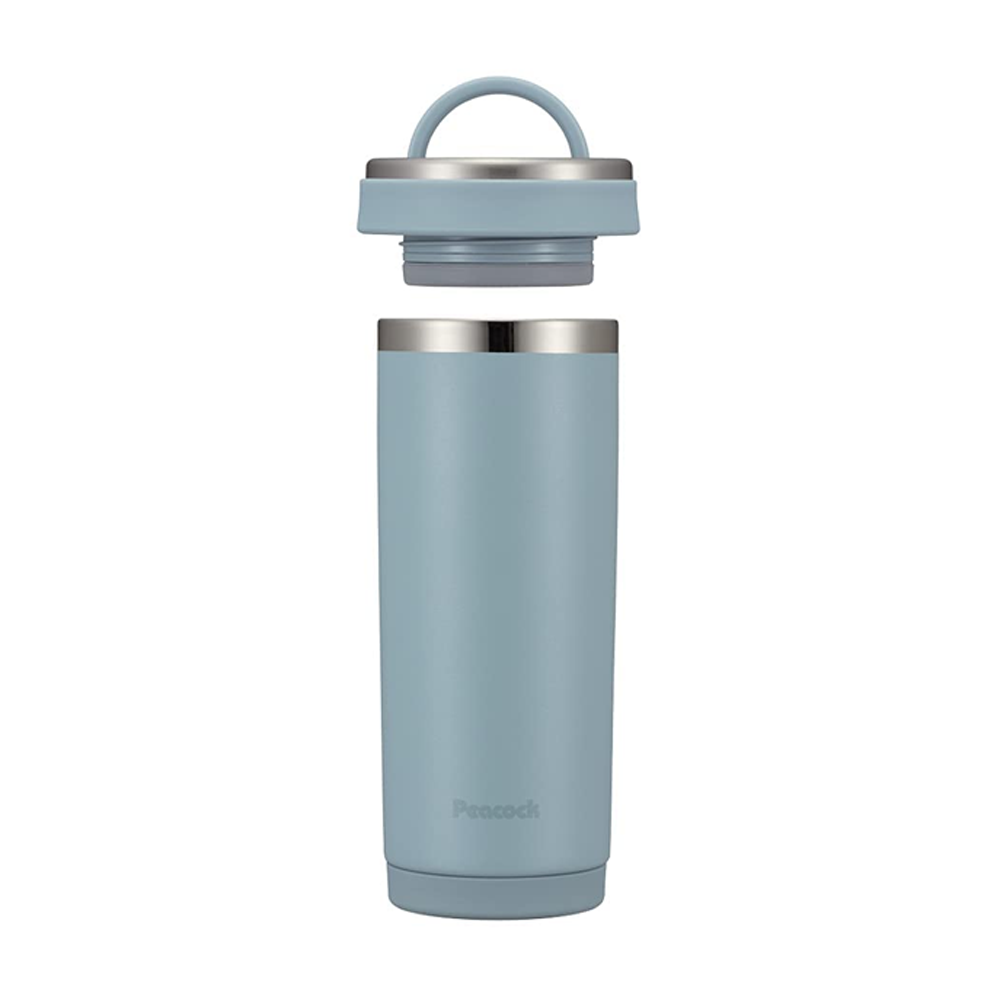 Peacock 0.40L Lifestyle Twist Cap Tumbler with Handle - Smoky Blue