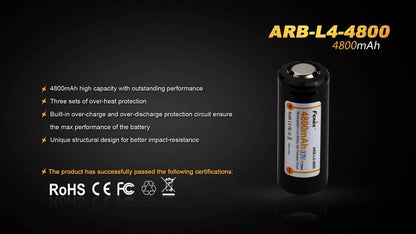 Fenix ARB-L4-4800 26650 Battery