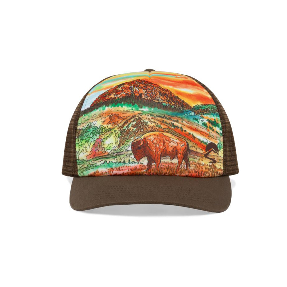 Sunday Afternoon Artist Series Trucker Cap - Bison Sunset