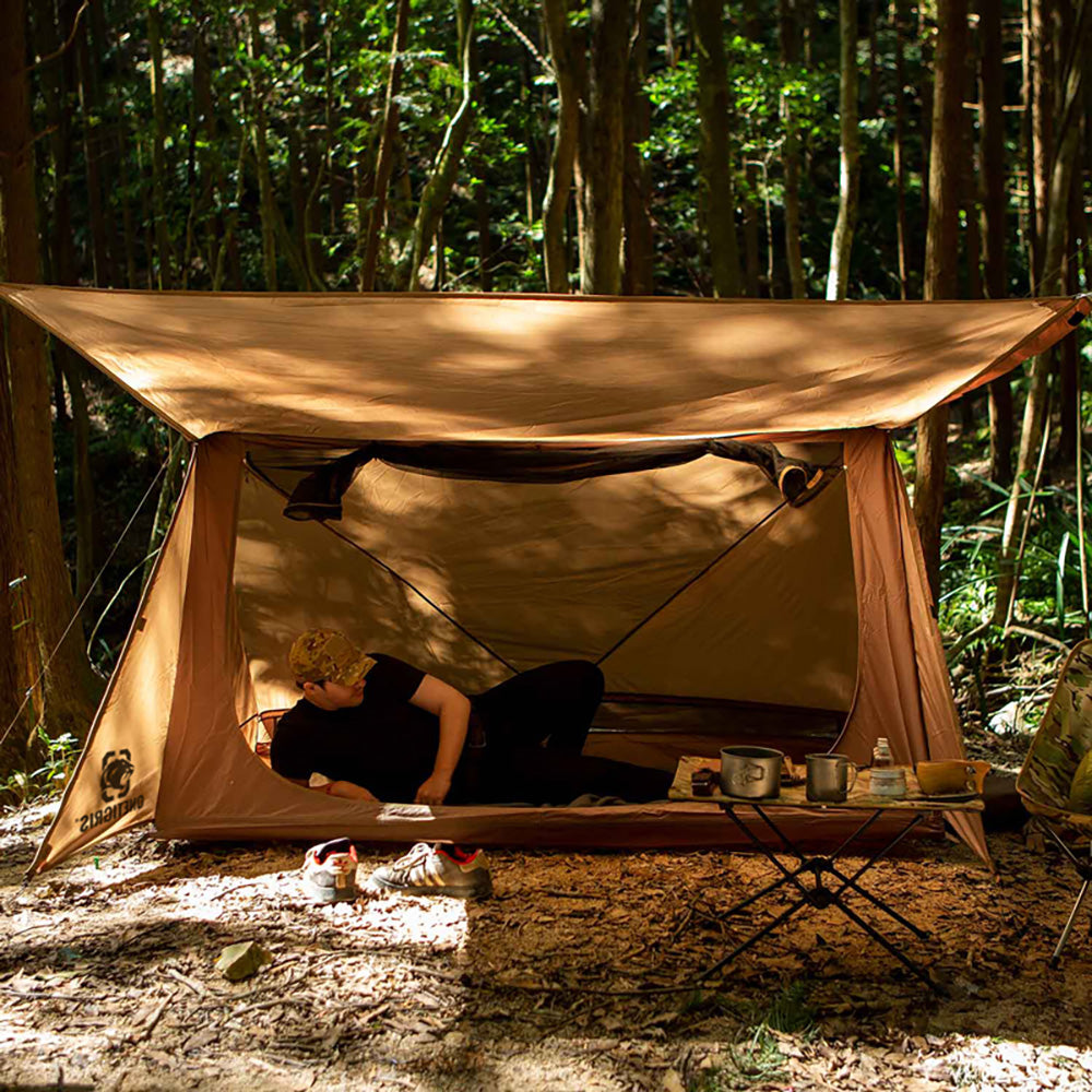 OneTigris Backwoods Bungalow Ultralight Bushcraft Shelter - OD Green