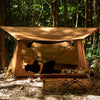 OneTigris Backwoods Bungalow Ultralight Bushcraft Shelter - Coyote Brown
