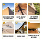 OneTigris Solo Homestead Camping Tent (TC Version)