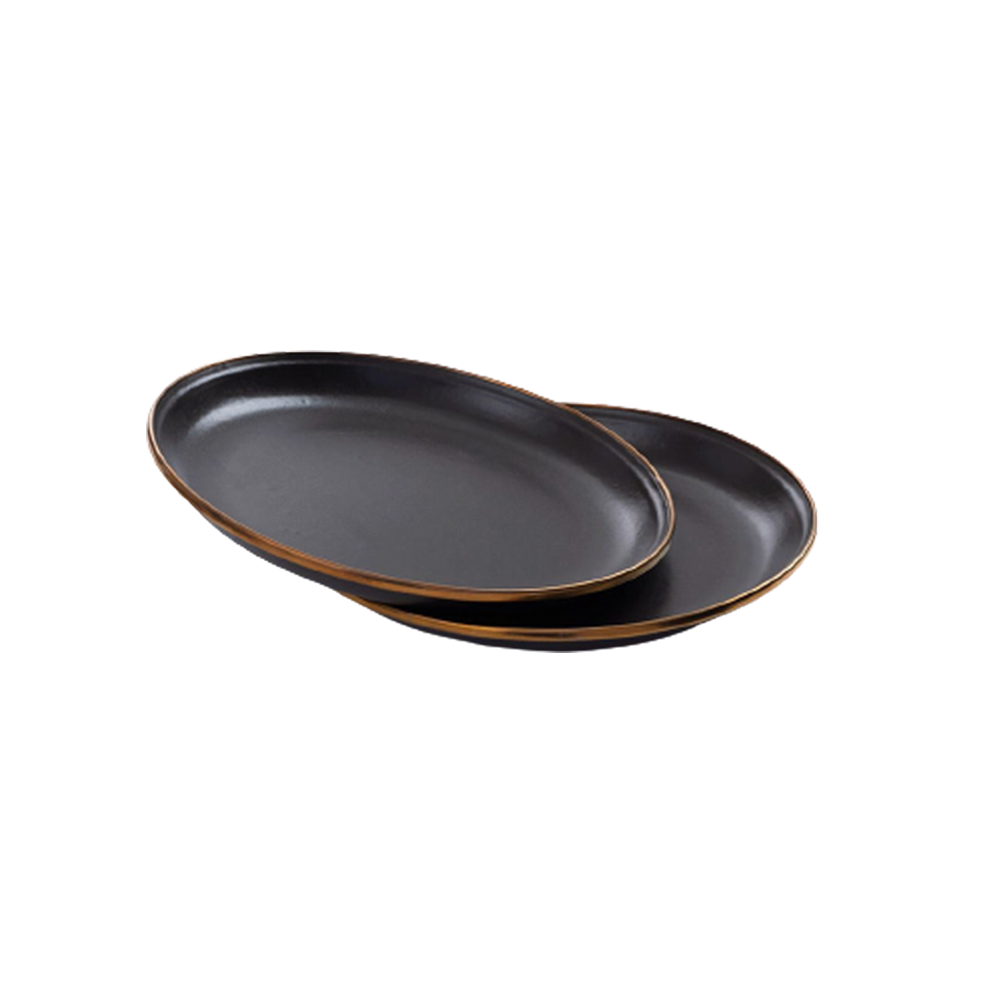 Barebones Enamel Salad Plate - set of 2