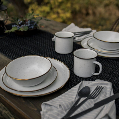 Barebones Enamel Salad Plate - set of 2