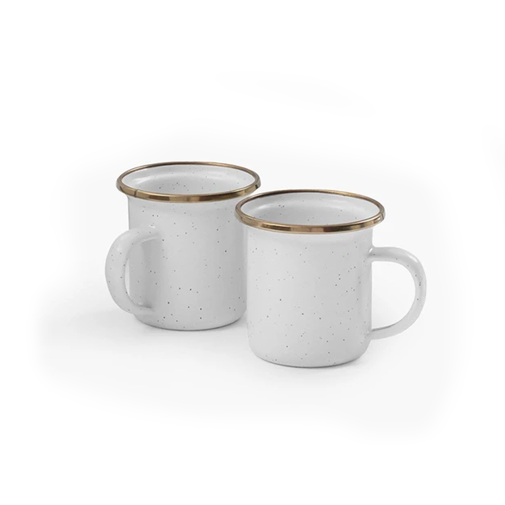 Barebones Enamel Cup - Set of 2